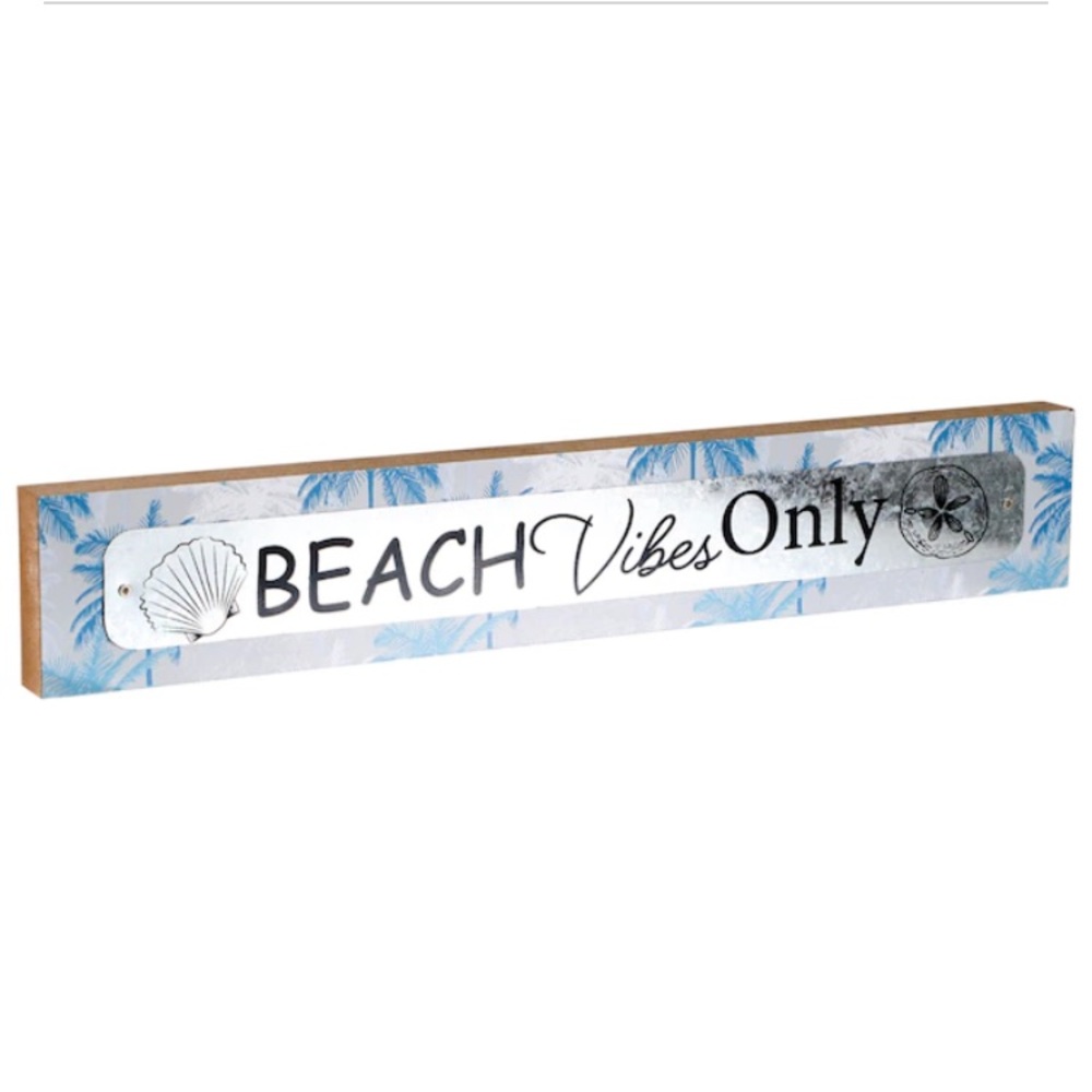 NWT Beach decor. 2 beach signs and 1 tea candle holder - Picture 4 of 11